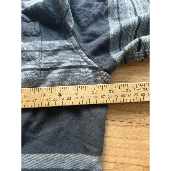 Katin Striped Flannel Shirt Long Sleeve Gray Casual Warm Layering Large - Picture 5 of 6